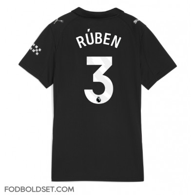 Manchester City Ruben Dias #3 Udebanetrøje Dame 2025-26 Kortærmet Manchester City Ruben Dias #3 Udebanetrøje Dame 2025-26 Kortærmet